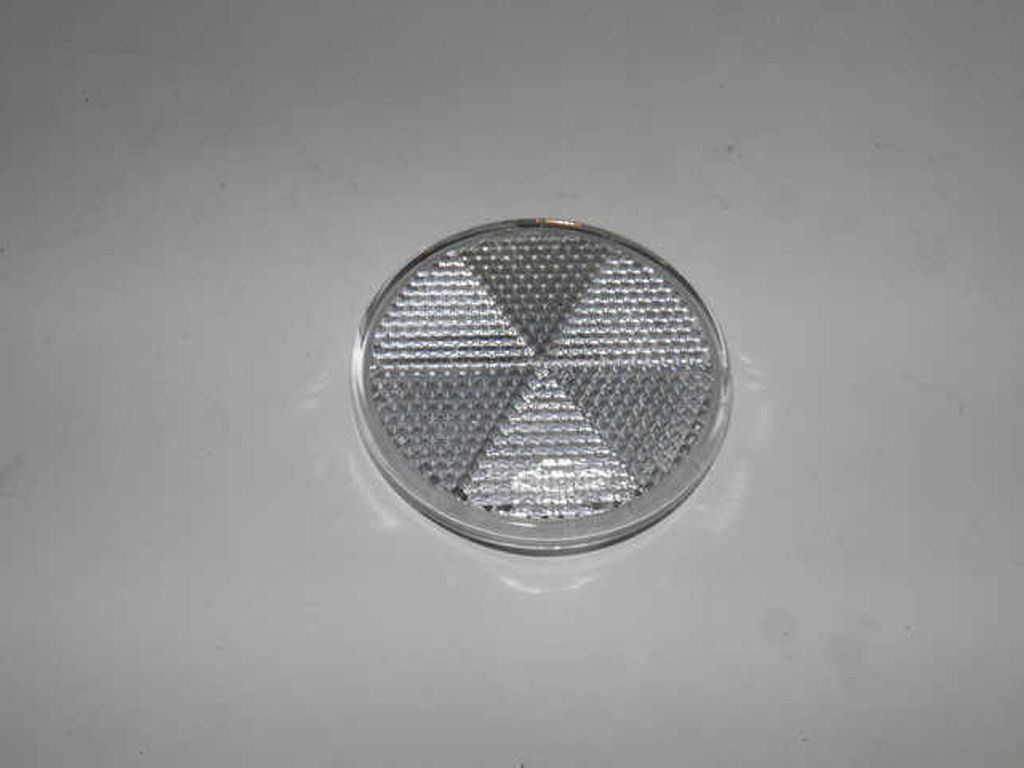 ODBLASK OKRAGLY PRZYKLEJANY BIALY FI60