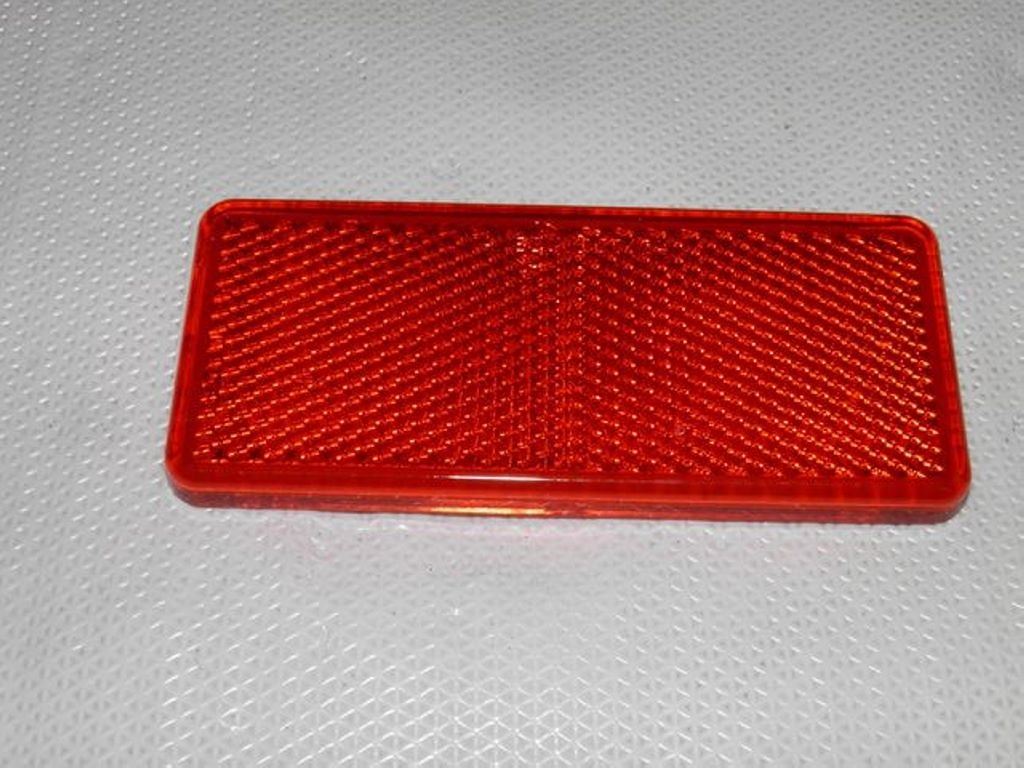 ODBLASK PROSTOKATNY CZERWONY 40X90