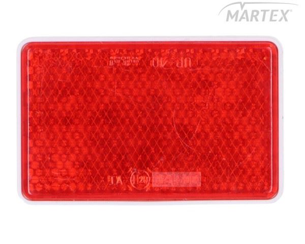 ODBLASK PROSTOKATNY SAMOPRZYLEPNY CZERW.