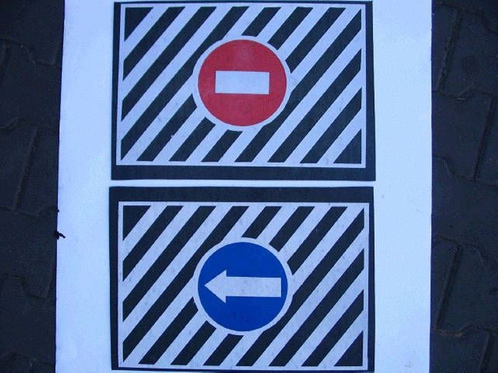 CHLAPACZ 350MMX500MM NAKAZ+ZAKAZ 2 SZT.