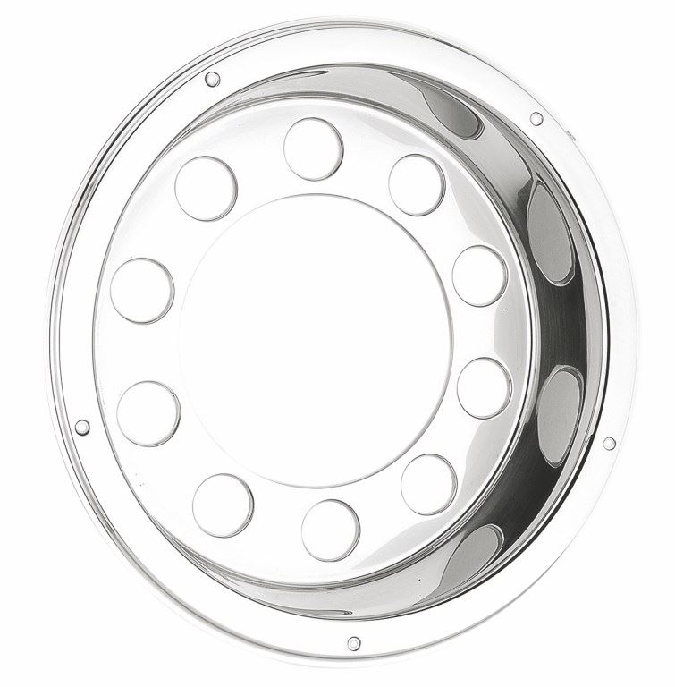 ROZSDAMENTES ACÉL KERÉKSAPKA HOMORÚ 10 LYUKÚ.