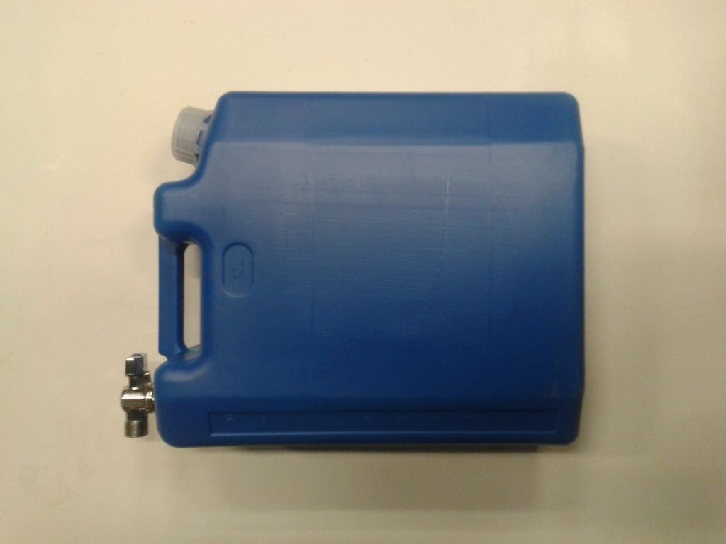 ZBIORNIK NA WODE 10L Z KRANIKIEM METAL.