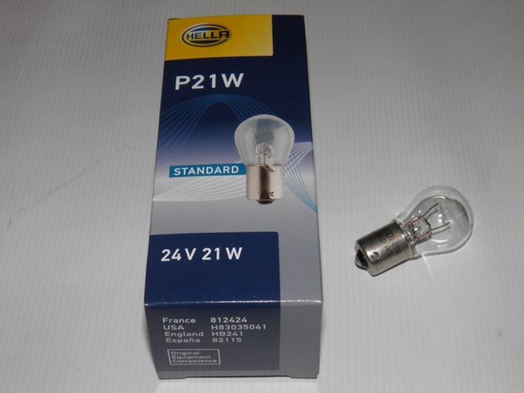 ZAROWKA 24V 21W P21 BA15S