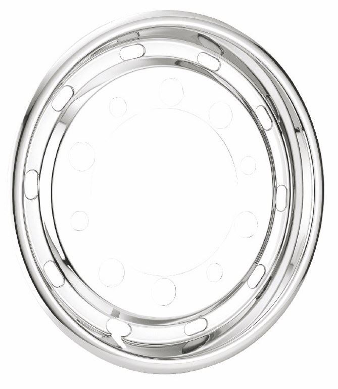 LAPOS ROZSDAMENTES ACÉL KERÉKSAPKA LYUKAKKAL