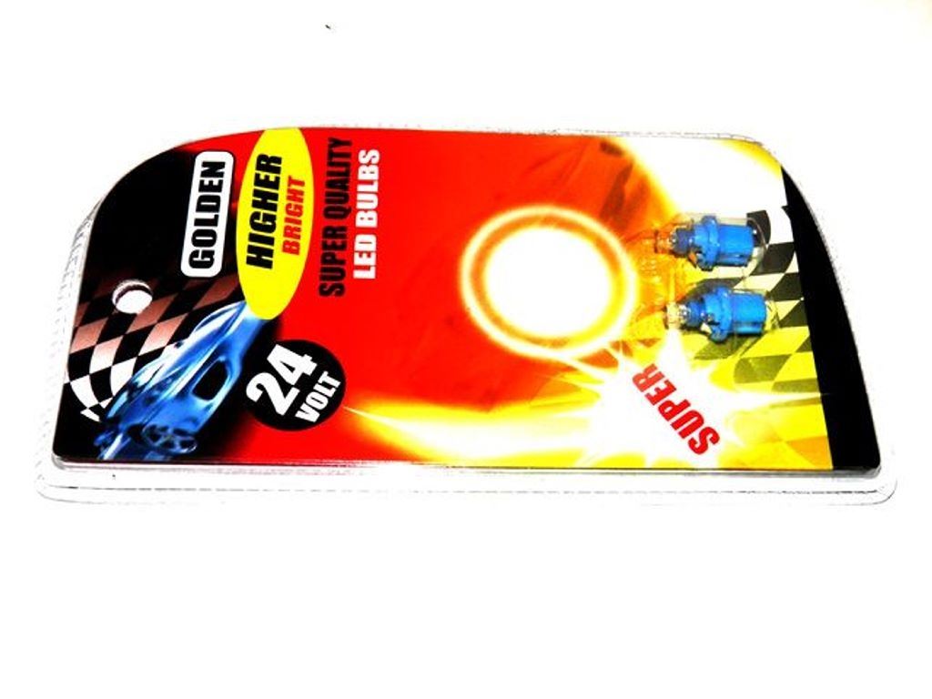 ZAROWKA 24V LED B8,5D 1XLED NIEBIESKA