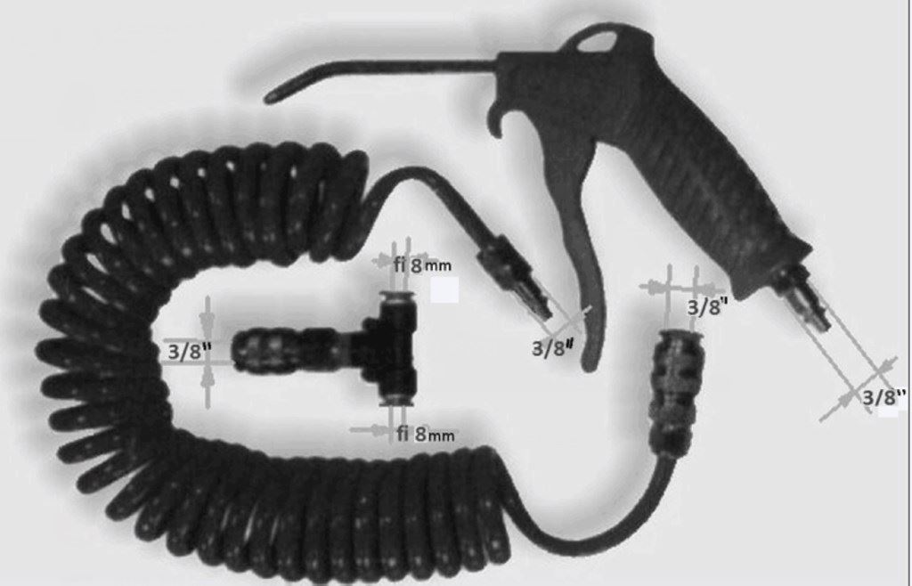 PISTOLET DO PRZEDMUCH.+WAZ SPIRALNY FI8