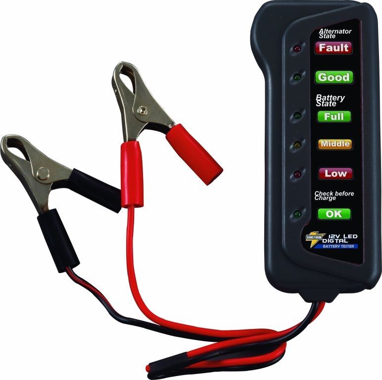 TESTER NALADOW.AKKUMULÁTOR  12V