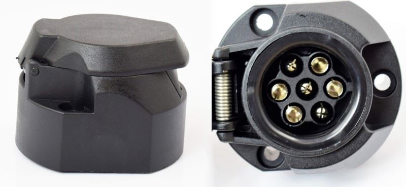 GNIAZDO 7-POLOWE 12V PLAST.PRZYCZEPKA