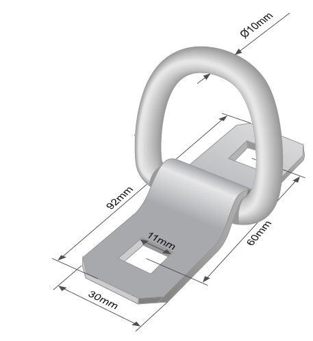 UCHWYT PODLOGOWY BEZ PODSTAWY