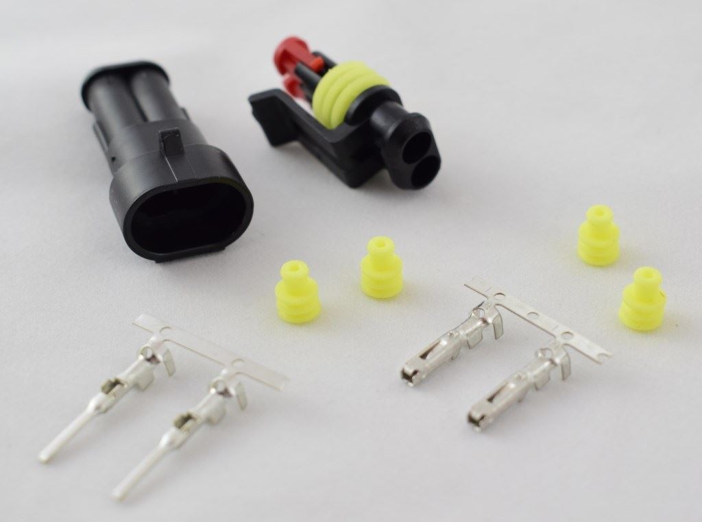 AMP SUPERSEAL VÍZÁLLÓ KÉTPÓLUSÚ CSATLAKOZÓ KÉSZLET