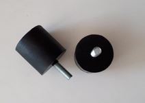 ODBOJ GUMOWY OKRAGLY 40X40 1 SRUBA M8