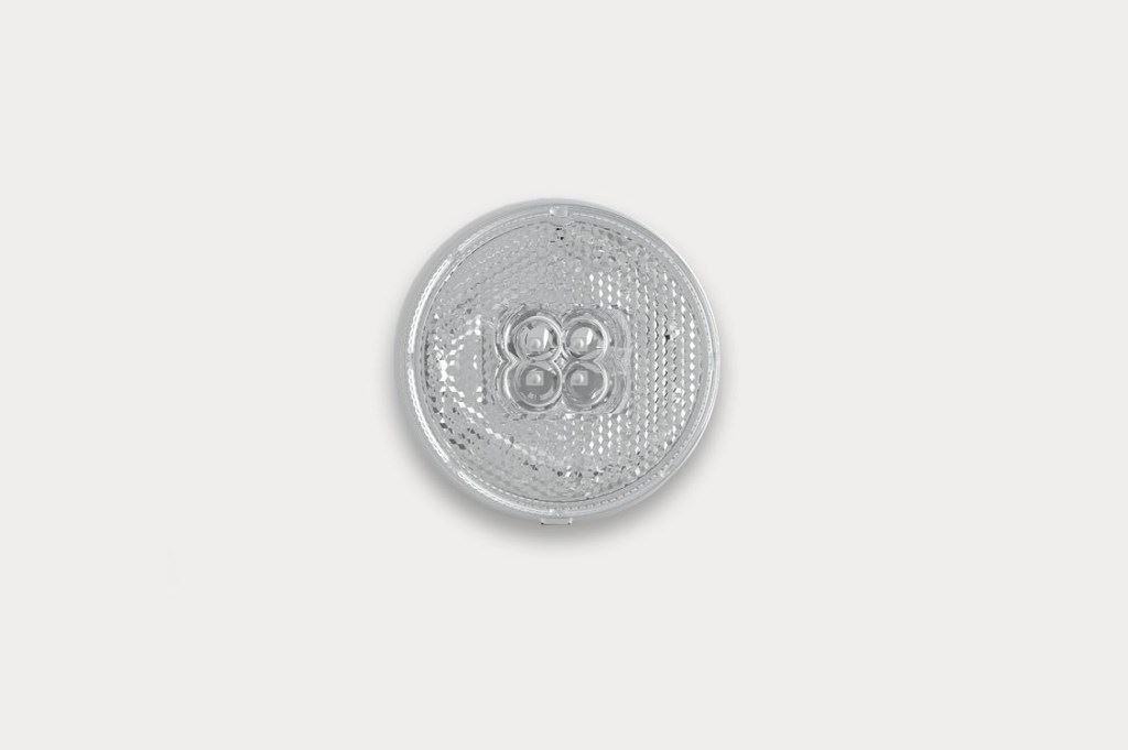 SZÉLESSÉG, HELYZET, POZÍCIÓJELZŐ LÁMPA. LED FEHÉR 12/30V KEREK FI80