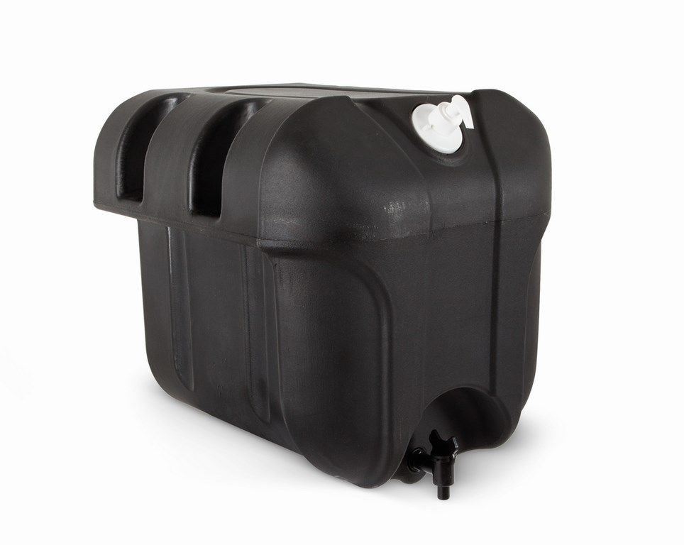 MŰANYAG VÍZTARTÁLY. FEKETE 50L