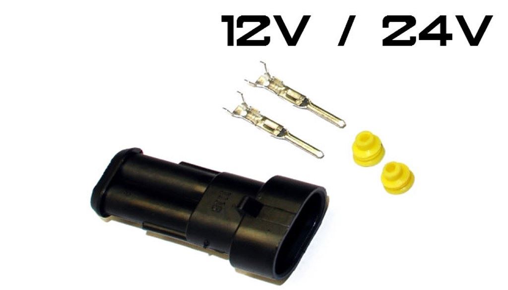 ZLACZE AMP SUPER SEAL 2 PIN GNIAZDO