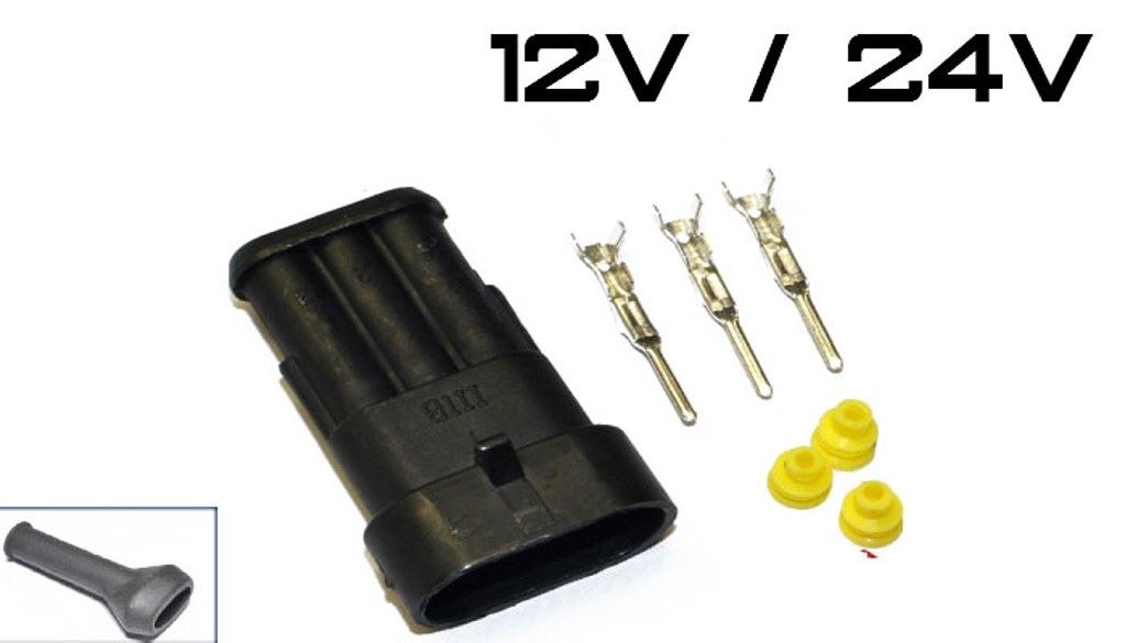 ZLACZE AMP SUPER SEAL 3 PIN GNIAZDO