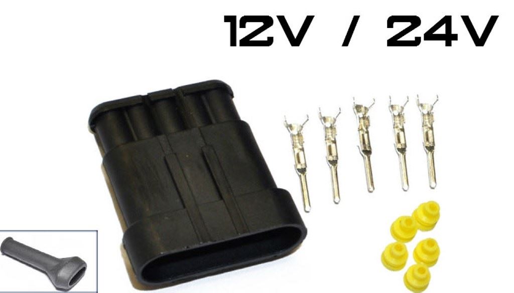 ZLACZE AMP SUPER SEAL 5 PIN GNIAZDO