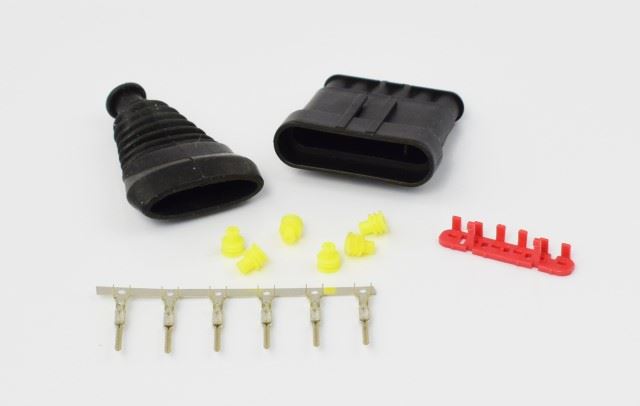 ZLACZE AMP SUPER SEAL 6 PIN GNIAZDO