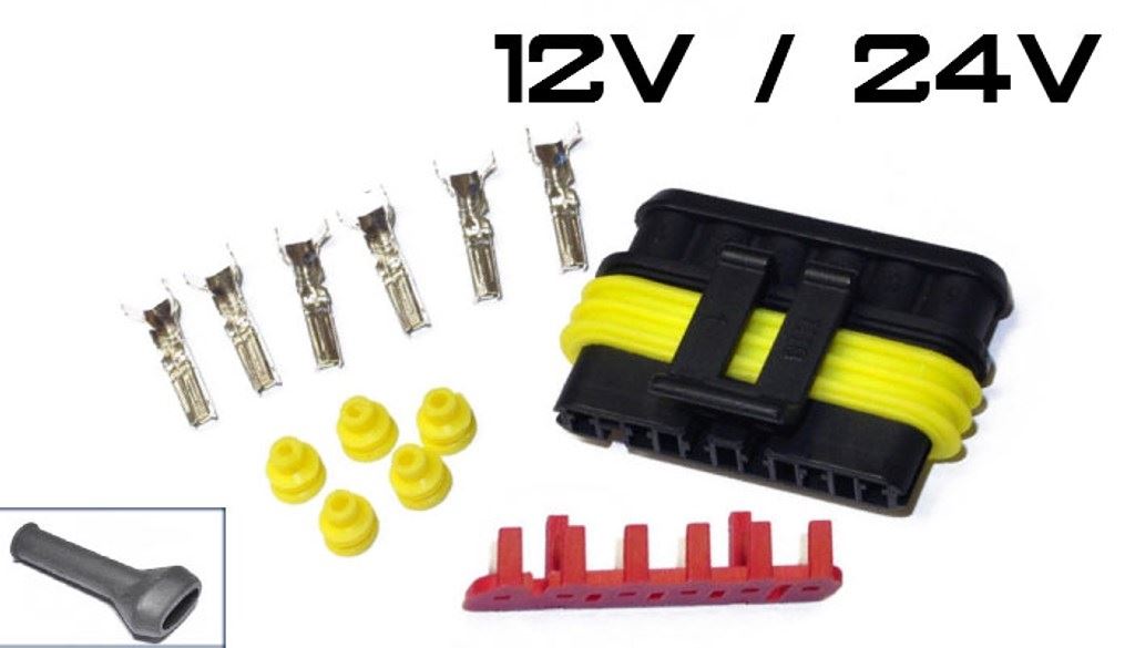 ZLACZE AMP SUPER SEAL 6 PIN WTYCZKA