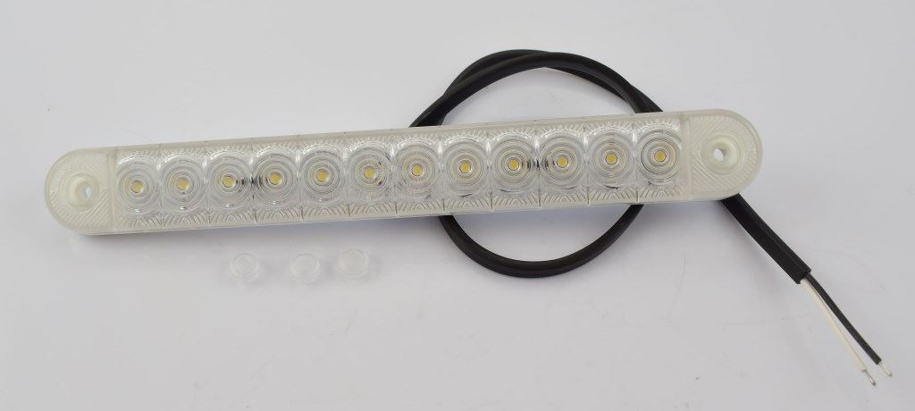 SZÉLESSÉG, HELYZET, POZÍCIÓJELZŐ LÁMPA. LED FEHÉR 12/36V