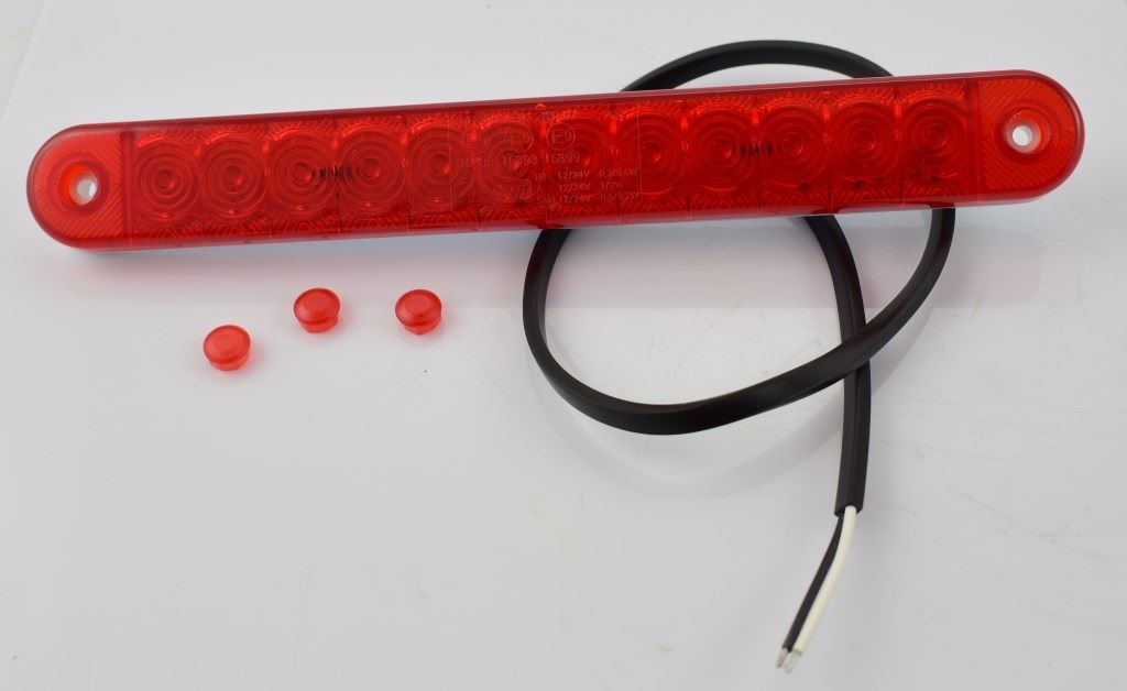 SZÉLESSÉG, HELYZET, POZÍCIÓJELZŐ LÁMPA. LED PIROS 12/36V