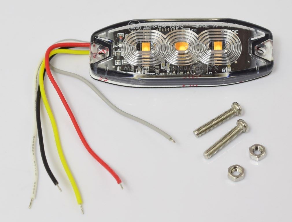 LAMPA OSTRZEGAWCZA PLASKA 12/24V