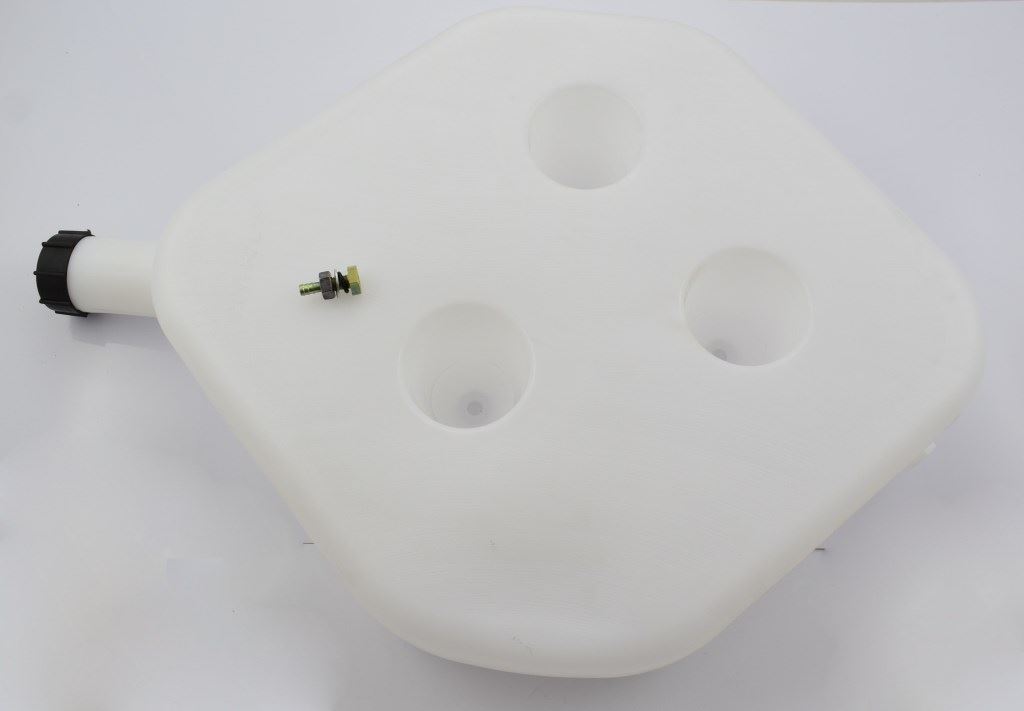 ZBIORNIK PALIWA OGRZEWANIA WEBASTO 20L PLASTIKOWY BIALY, 3 OTWORY MONTAZOWE