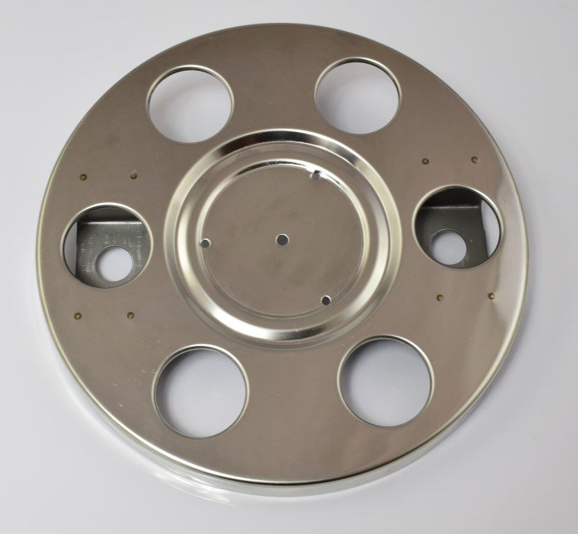 KERÉKFEDÉL 6 LYUKÚ ROZSDAMENTES ACÉL TÖMÖR