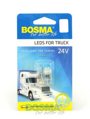 ZAROWKA 24V LED T10 4XLED BIALA