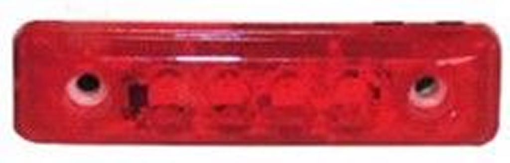 SZÉLESSÉG, HELYZET, POZÍCIÓJELZŐ LÁMPA. LED PIROS 24V 65X16X11