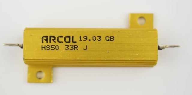 REZYSTOR DO IRÁNYJELZŐ 24V 33OM 17.5W