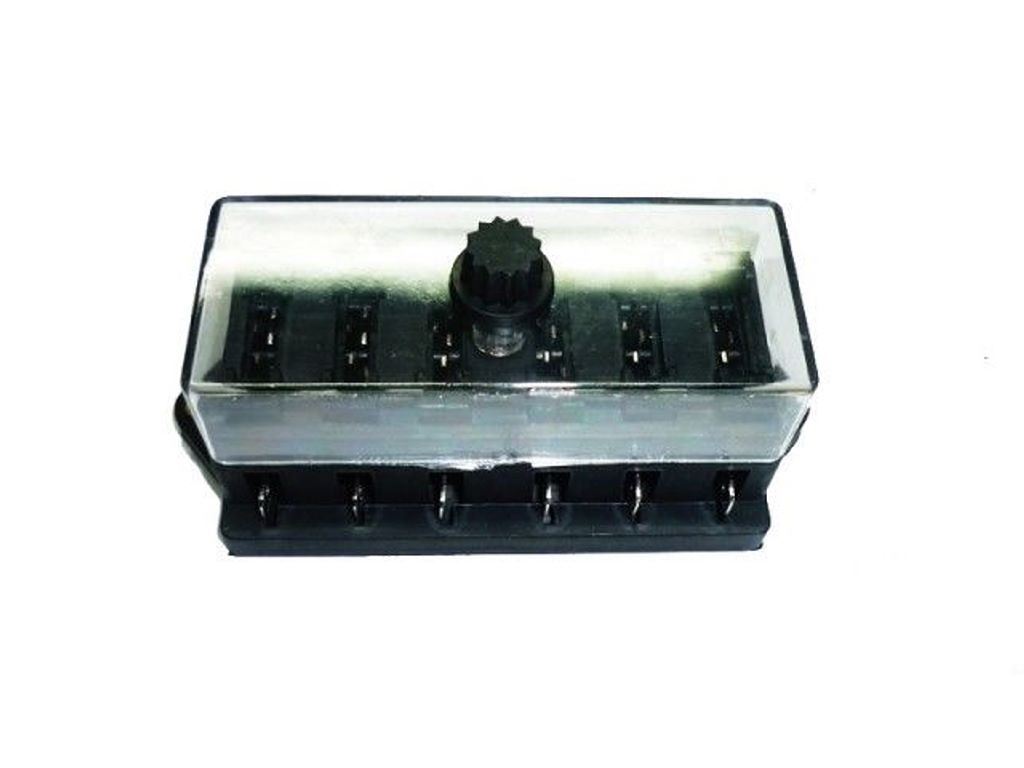 SKRZYNKA BEZPIECZNIKOW 6-BEZP.PLASKICH